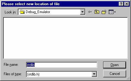 17. Debugging Facility 3. Select a directory, and then click the Open button.