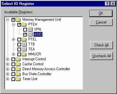 While Lock Refresh is active, you cannot modify the I/O register settings expanded on the All Register and Selected Register tabbed panes of the IO window. 17.6.