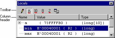 Click on the Debug tab and select UTF-8 for Encoding Format. The Watch window now shows the values of variables as UTF-8 code.