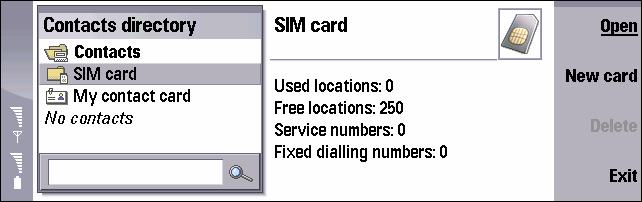 To copy telephone numbers using a SIM card: 1 Copy the numbers you wish to move from another GSM phone to the SIM card, and follow the instructions provided in the user