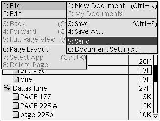 Open the file and follow the instructions starting on Page 1.1. Don t forget to periodically save your work as you add more to the document. To save it press /# and select 3:Save as shown above.