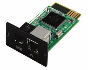 Dry Contact Card Dry Contact for UPS, Providing Four Relay signal Output. ModBus Card Select it when UPS Needs to communicate with Building Management System.