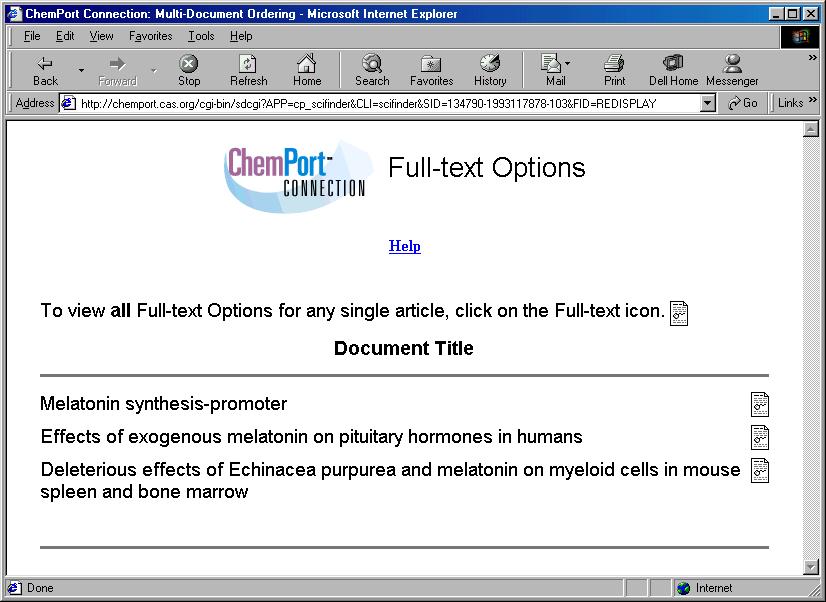 8-16 Chapter 8 Linking to Additional Information Accessing Multiple Documents To access more than one document, click the check boxes to the left of those documents.