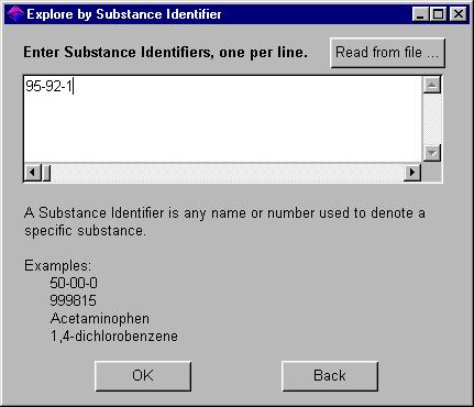 Chapter 3 Explore by Substance Identifier Use Explore by Substance Identifier to: Exploring with SciFinder Scholar 3-15 Find CAS Registry Numbers, chemical names, molecular formulas, etc.
