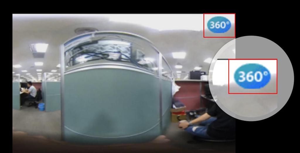 automatically recognizes videos taken with a 360degree
