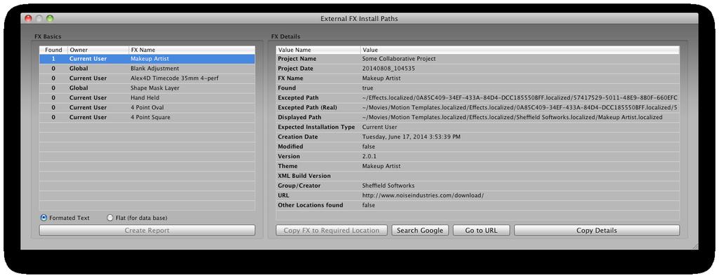 the current FCP X installation. FxFactory example:!