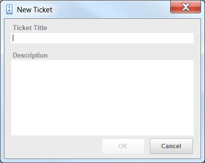 6. An email notification will be sent to the assigned resource, and the ticket will appear in the AEM Web Portal. You will be able to view open tickets on the Tickets tab in the Agent Browser.