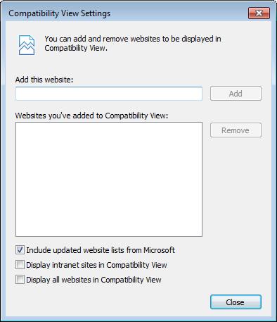 3.4 Deactivate Compatibility View Websites from the Local intranet zone are automatically displayed in compatibility view. For an optimal view of Fabasoft Folio, deactivate this feature.