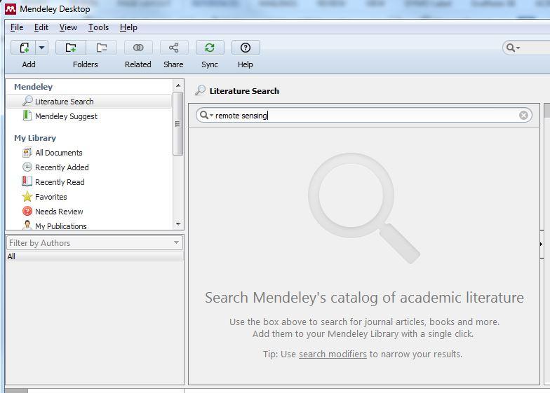 2.3 Literature Search in Mendeley Crowd-sourced online research catalogue You can use the literature search bar in Mendeley. Which database are you using with this search option?