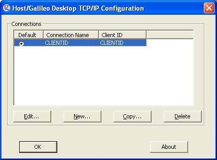 The Install Settings dialog box appears identifying the system default settings associated with the Galileo Desktop SM installation.