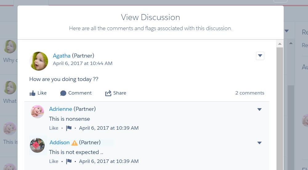 Moderate Flagged Discussions in Your Community Moderate Flagged Discussions in Your Community Community moderators can delete and unflag posts and comments from discussions, and freeze or communicate