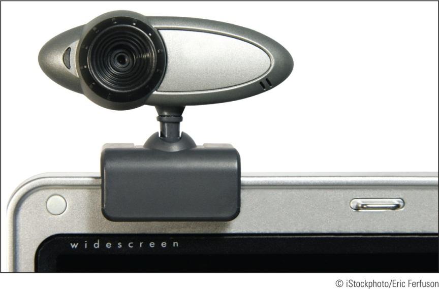 Installing I/O Peripheral Devices Webcams Embedded on most laptops Can be installed using a USB port or other port Comes