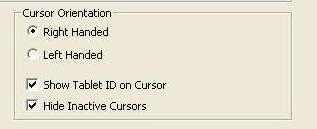 Show Tablet ID on Cursor The cursor can be set to identify the user. Click on Workspace Menu > Preferences... Click on the Options tab.