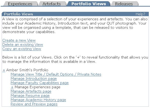 Preview your View 11. Click the + symbol next to the View title to open the View management options.