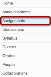 Open Assignments Click the Assignments link.