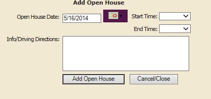 Listings Continued Advertising your Open Houses on you website could not be easier.