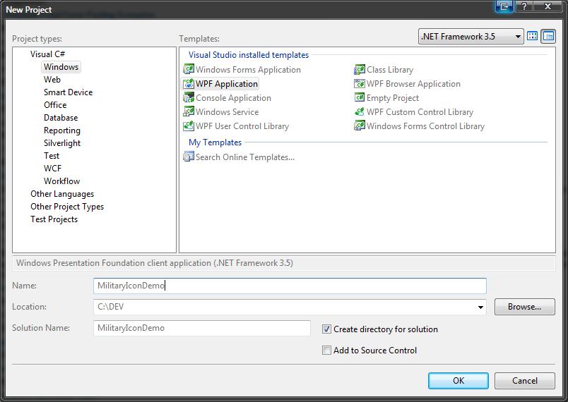 Using Military Icon with Visual Studio 2008 1. Launch Visual Studio 2008.