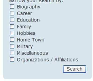 A list of names matching your search will appear.