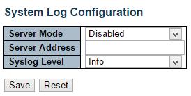 System Log 3.1.1.6. System Log Configure System Log on this page. Server Mode When enabled, the system log message will be sent out to the system log server you set here.