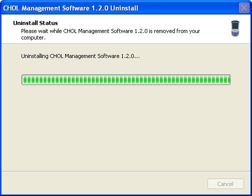 4. Click OK to complete the uninstallation