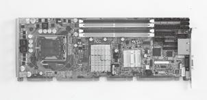 PCE-524 LGA775 Intel Core 2 Quad SHB with VGA/Dual GbE/6 COM ports Features Complies with PICMG.