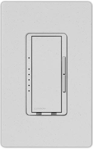 SPECIFICATION SUBMITTAL Satin Colors The High-Tech Multi-Location Dimmer Dimmer PRODUCT FAMILY FEATURES High-tech Dimmer with microprocessor technology for a standard designer wallplate opening