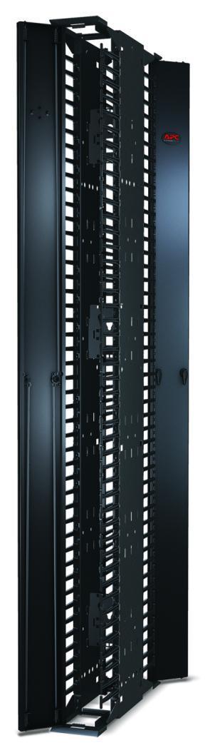 Open Frame Rack Vertical Cable Management Performance Vertical Cable Managers Fits two and four post open frame racks Similar look-and-feel to NetShelter enclosures 84 H, Single and Double-sided