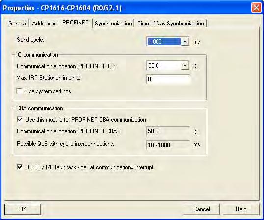 Communication 7.3 Using PROFINET 3. Configure a PROFINET IO system for the PROFINET-CP and link it. 4.