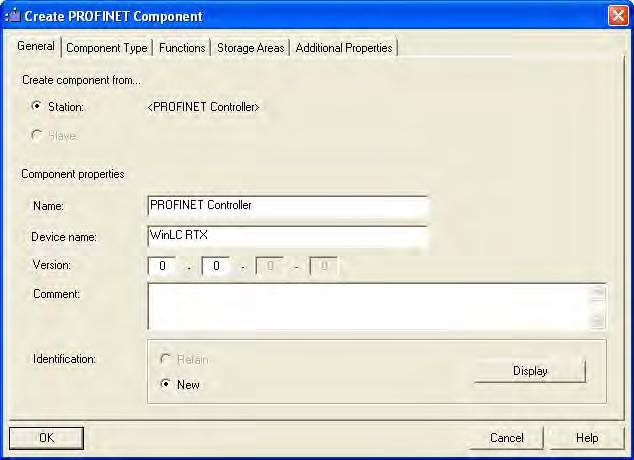 Communication 7.3 Using PROFINET 7.3.4.5 Creating PROFINET components Prerequisites Hardware configuration of the PC station is completed. The interface DB has been created. Procedure 1.
