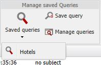 Saved Queries in the Web Interface Saved Queries:
