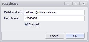 3.5 Mailsealer With the integrated REDDOXX MailSealer, you are able to encrypt your mails quickly and simply. An encryption strength of 256 bit AES is used for encryption purposes.