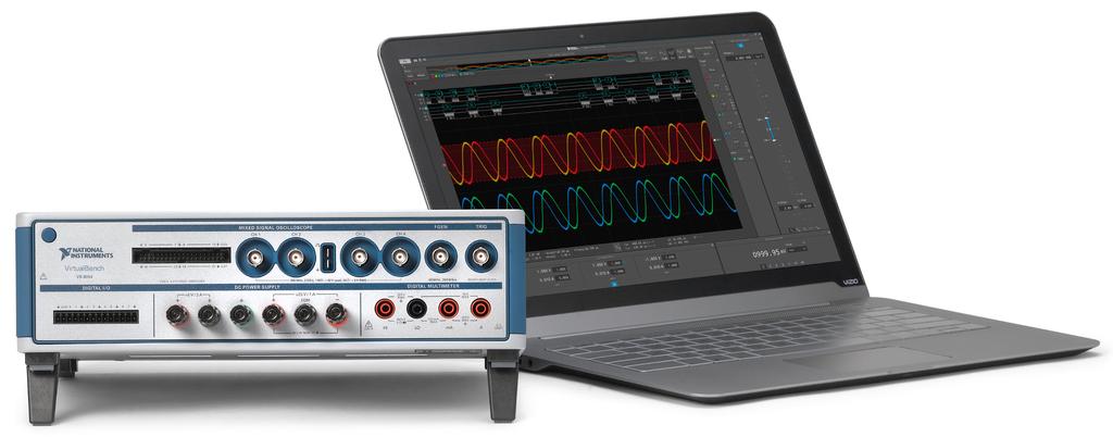 VirtualBench All-in-One Instrument VB-8012, VB-8034, and VB-8054 Software: Includes VirtualBench application, API support for LabVIEW and text-based languages, shipping examples, and detailed help
