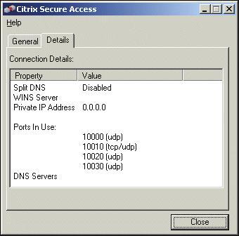 Working with a VPN Connection 3 To view ACLs, click