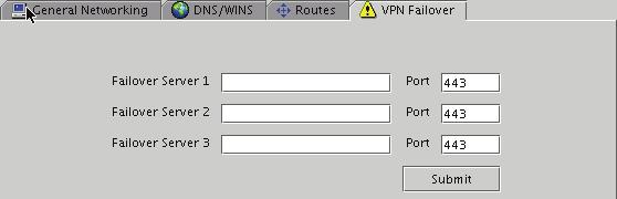 Configuring Firebox SSL Network Connections 5 Choose eth1 as the gateway device interface. 6 Click Add Static Route and then click Submit.