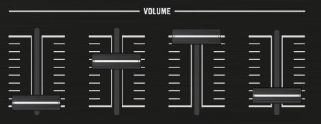 Move the Slot Volume Faders above the pads to smoothly fade the Samples out or in. Hold the SHIFT button and press the illuminated pad to stop playing.