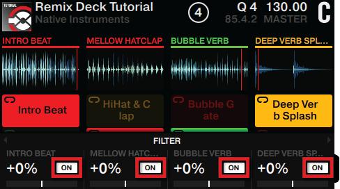Using Your S8 Getting Advanced Using Performance Modes on Remix Decks You will hear the result in the audio and see the values change in the PITCH parameters overview. 3.9.