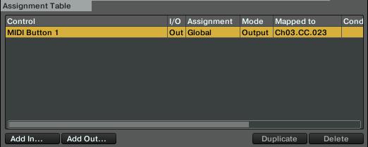 Preferences Pane in TRAKTOR Enable MIDI Controls 6. Select an entry to add it to the mapping. 7.