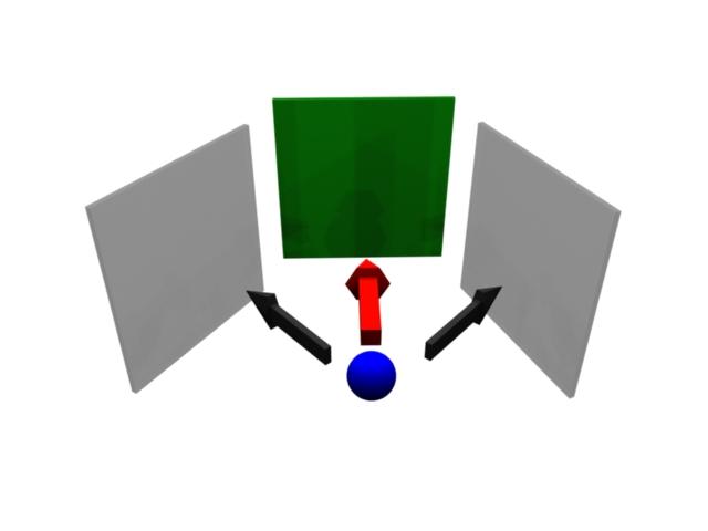 We now discuss the cost function used to evaluate each sample vector. For each sample, we take a two-dimensional image, or snapshot, orthogonal to the sample direction (Figure 4) at p.