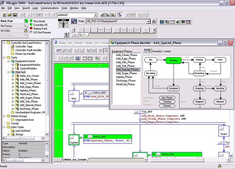 Controllers & Controller Programming PLC Systems Separate programming environment from HMI May be