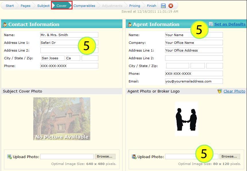 6. On the Comparables tab you will see the listings that you initially selected before clicking on CMA.