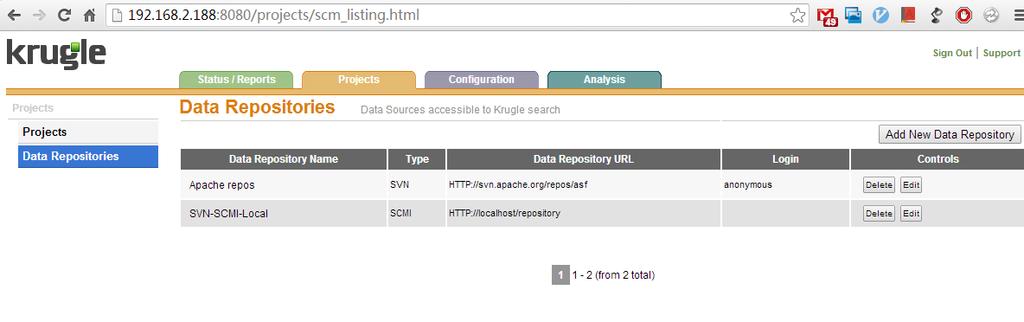 3 5) Click the Data Repositories option in the left navigation pane.