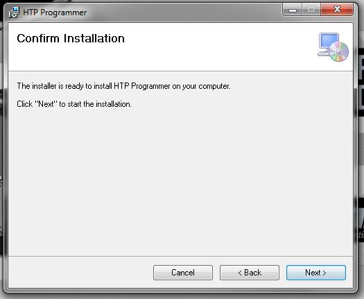 The Confirm Installation screen will be next.