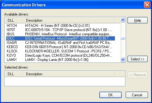 Installing the Driver When you install Studio version 5.1 or higher, all of the communication drivers are installed automatically.