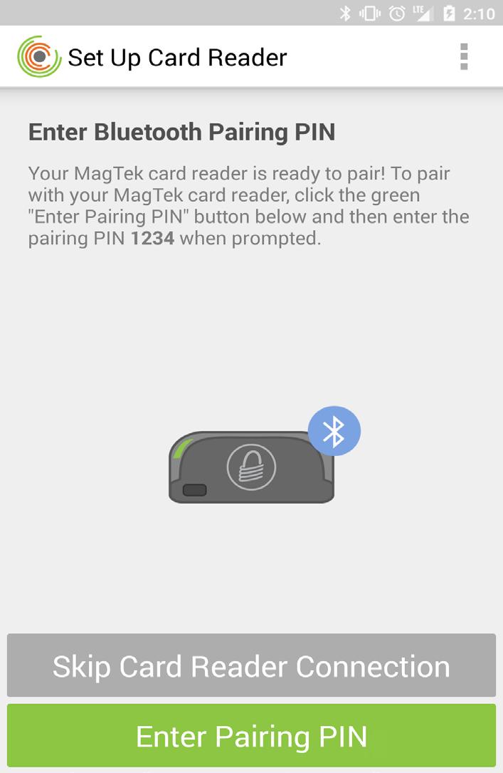 card reader by swiping magstripe cards. 5.