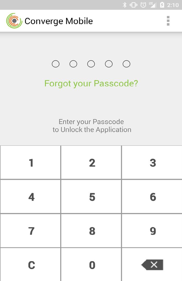 How do I reset my 5-digit app unlock passcode?