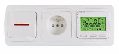 Using the thermostat, you can reduce heating costs and, at the same time, achieve thermal comfort at the given time.