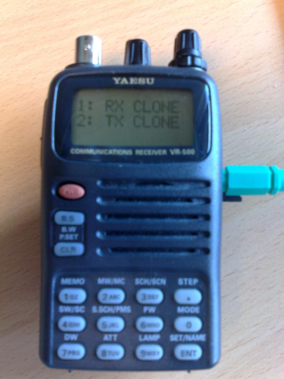 2. Reading config and memory channel data from the radio Choose 'Read from radio' in the 'Radio'