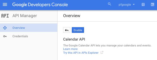 Figure 8 Creating a Google Service Account After enabling the Google Calendar API you will need to