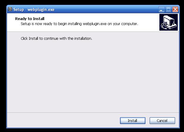 Figure 1-6 You must either run or save the file to local and install it.