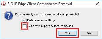 Tools and click Remove Components